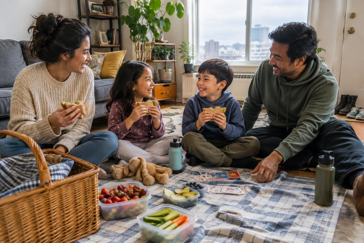 How to Plan a Family Picnic at Home When You Cannot Get Outside