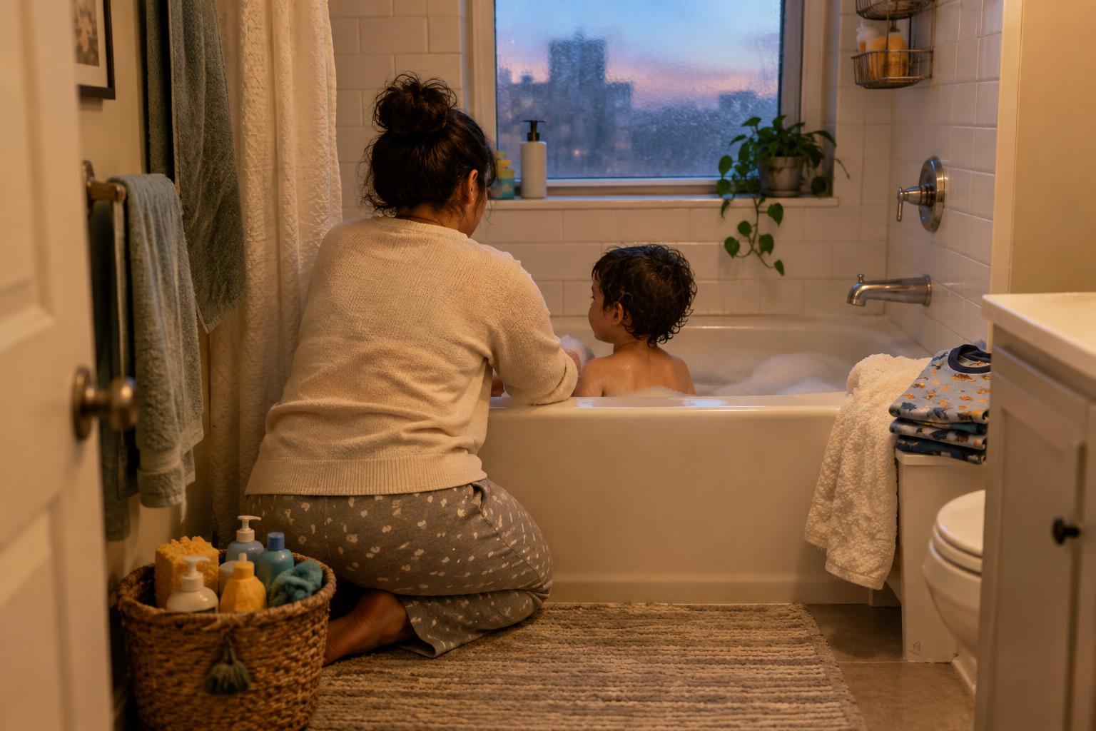 Making Bath Time Manageable on Busy Evenings