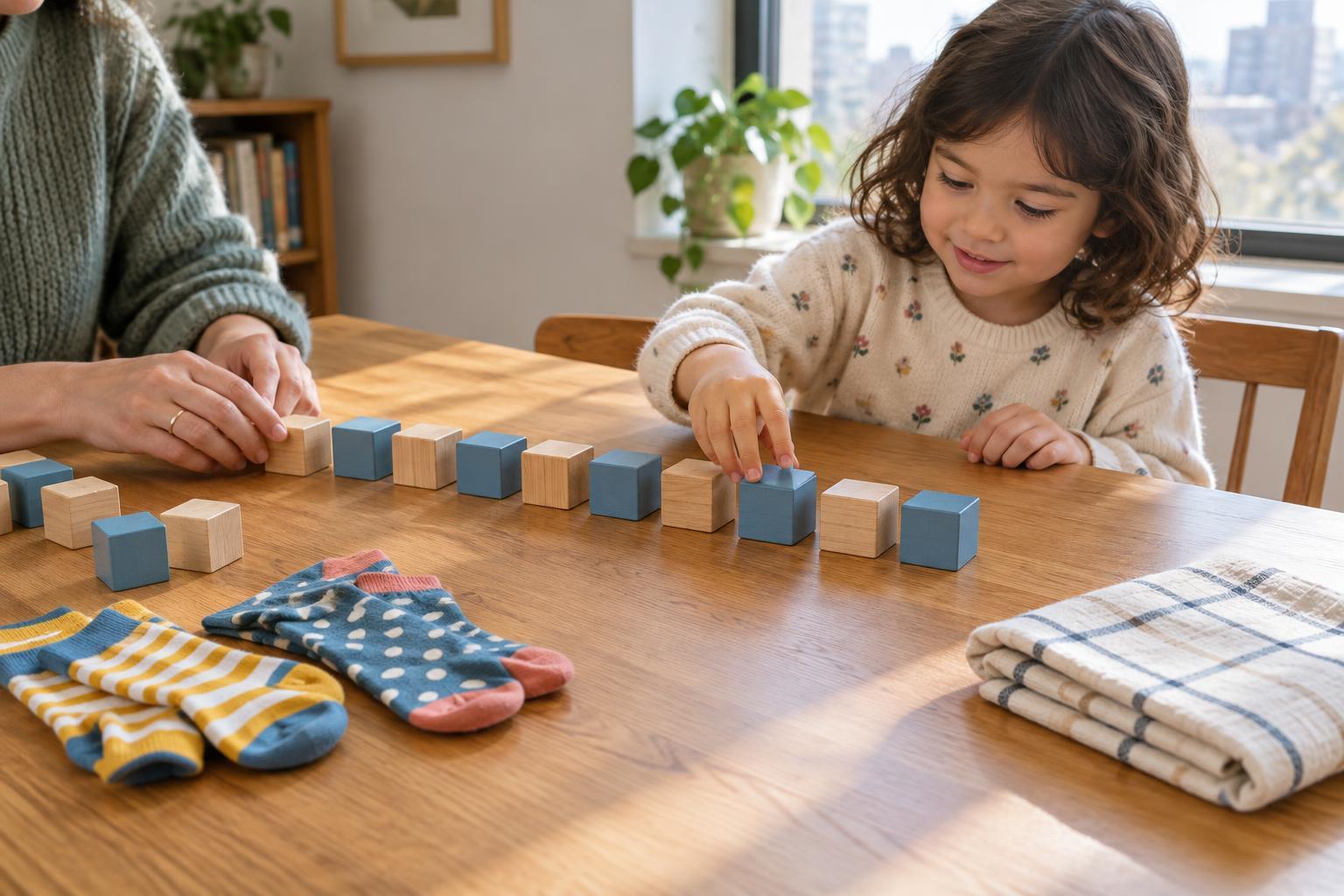 How to Introduce Patterns With Blocks, Socks and Other Familiar Objects