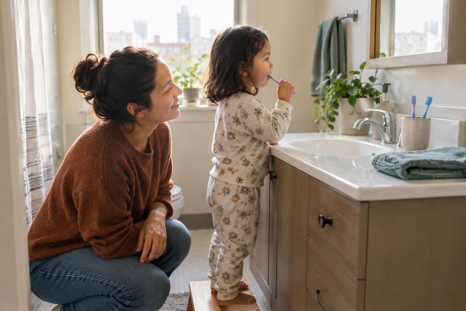 Building a Toothbrushing Routine Kids Can Participate In