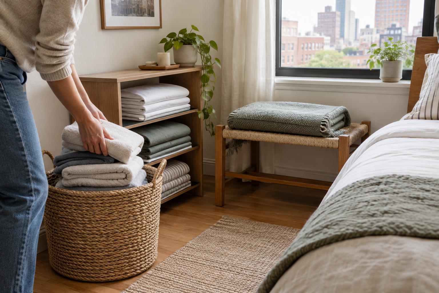 How to Organize Family Linens Without a Linen Closet